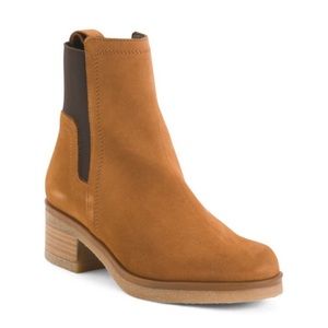 NEW IN BOX Avellini Made In Spain Suede Chelsea Booties EU 38 / US 8
